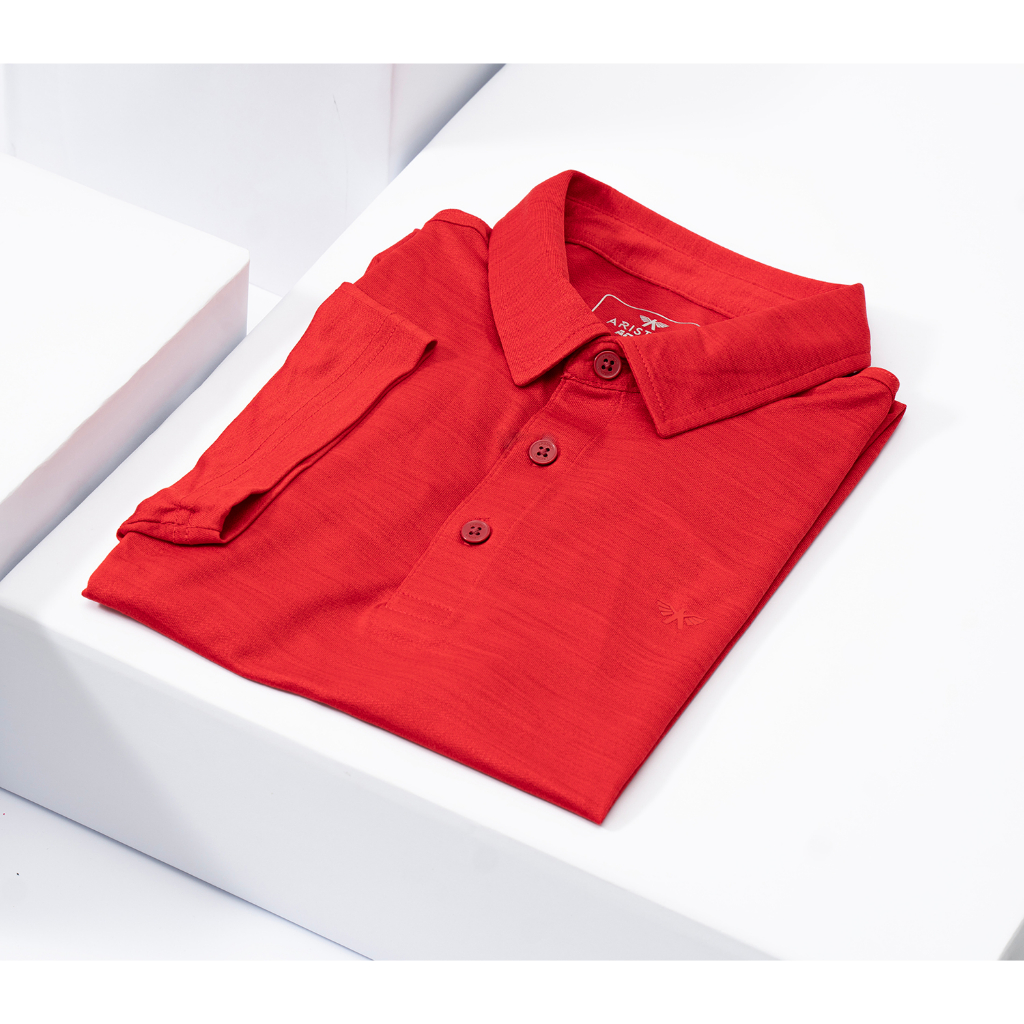 Áo polo nam Aristino phom dáng Slim fit ôm vừa vặn, chất liệu mềm mát, thoáng khí - APS043S9