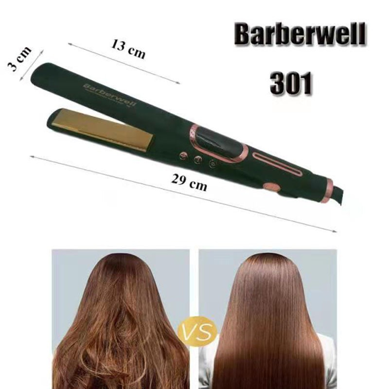 Máy là duỗi ép tóc Barberwell cao cấp mượt bóng tóc chuyên dùng salon