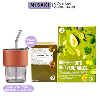 Trà Thảo Mộc Giảm Cân Slimming Care X3 Giúp Đào Thải Mỡ Thừa, Giảm Cân Nhanh Chóng 30 Viên- mua 2 tặng ly thuỷ tinh