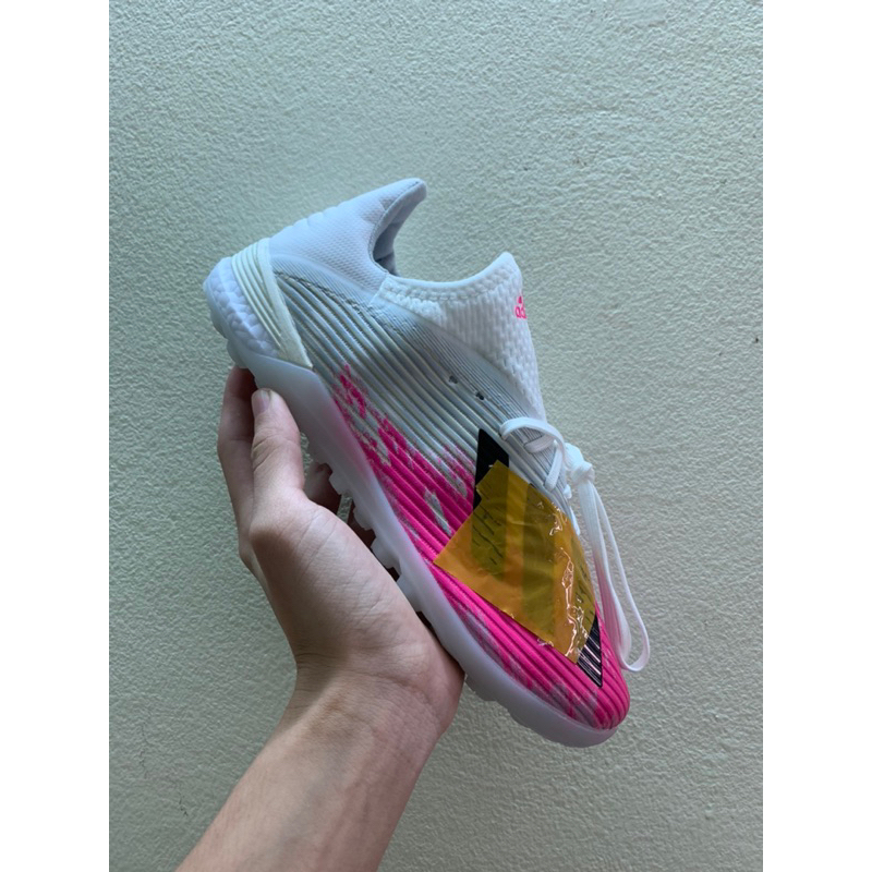 Giày Bóng Đá Adidas X19.1 trắng hồng tặng kèm tất