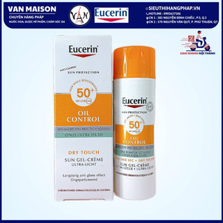 Kem chống nắng giúp kiểm soát nhờn Eucerin sun protection spf50+ sun gel-creme oil control dry touch 50ml