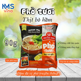 Phở tươi thịt bò hầm 90g
