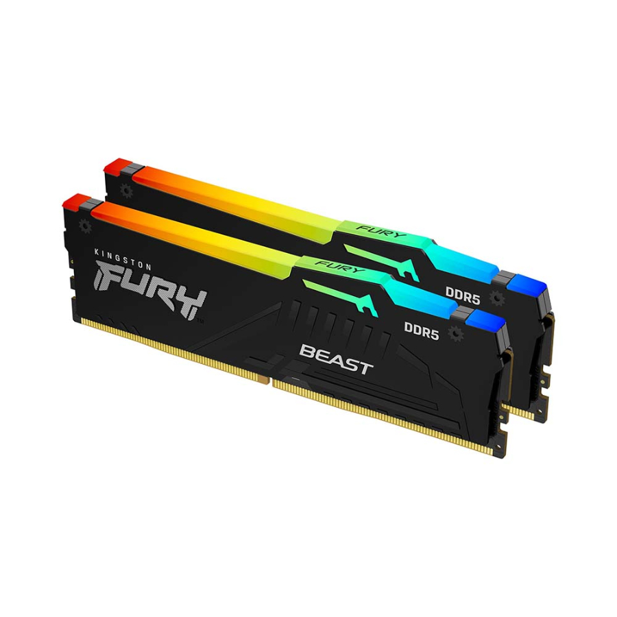 Ram Kingston DDR5 32GB 5200 Mhz CL40 DIMM Kit (2 x 16G) FURY Beast RGB