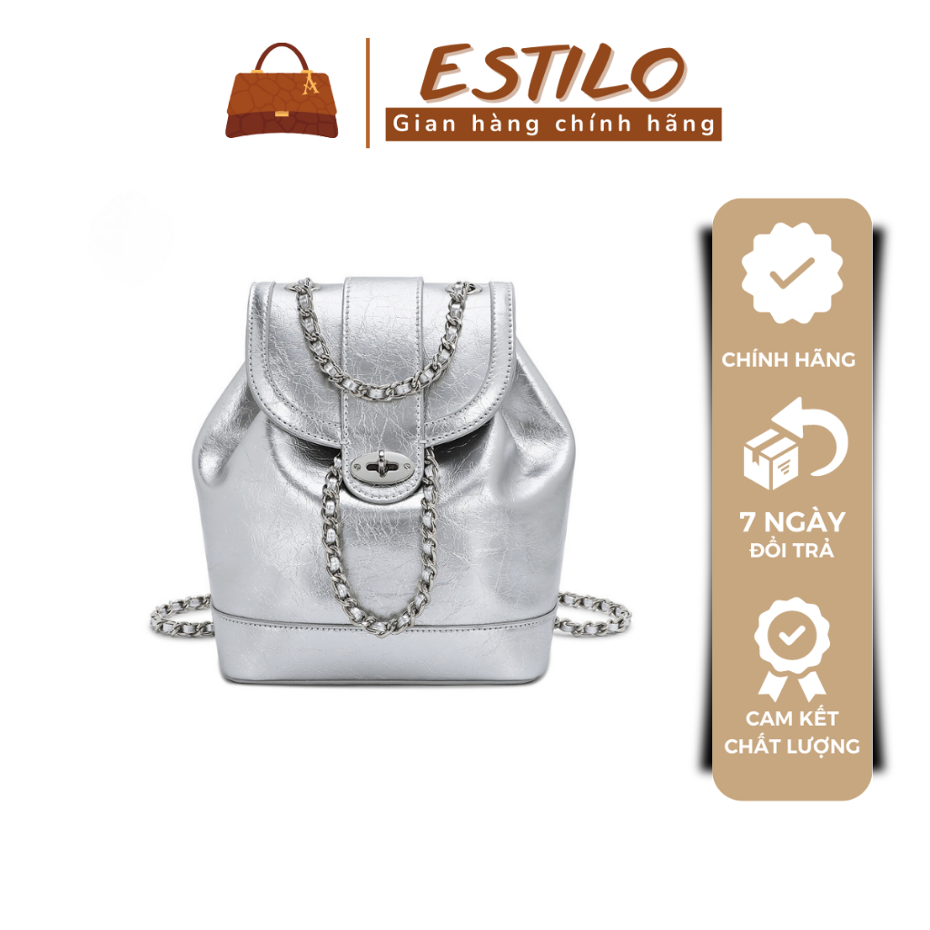Balo nữ thời trang đi học đi chơi ESTILO size 22cm HA360
