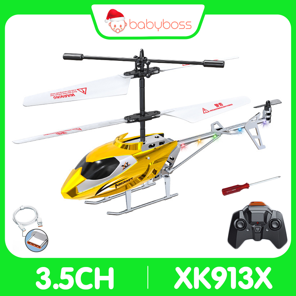 Máy bay trực thăng điều khiển từ xa 3.5ch có đèn led XK913X