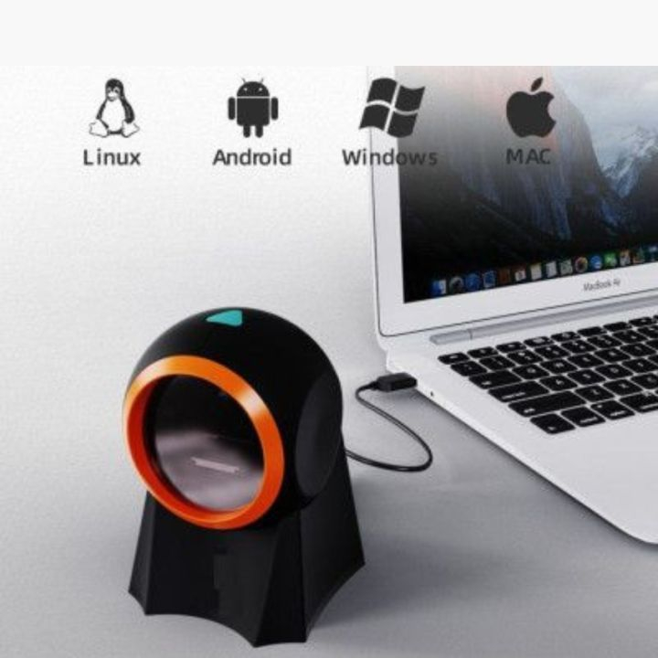 Máy quét mã vạch đa tia KAW CMOS để bàn 3D quét tất cả các loại mã - bảo hành 12 tháng