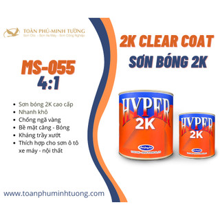 |Dễ Sử Dụng| Sơn bóng 2K ô tô - xe máy HYPER (Code: MS-055) - Bộ 1.25L