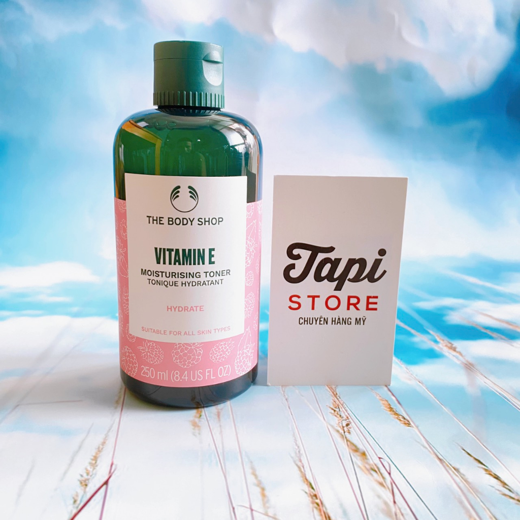[Mẫu mới] Nước hoa hồng The Body Shop Vitamin E Hydrating Toner 250ml