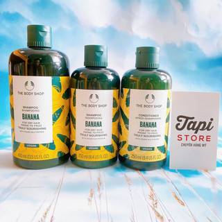 Dầu gội cho tóc khô, dễ bị xoăn The Body Shop Banana Truly Nourishing Shampoo