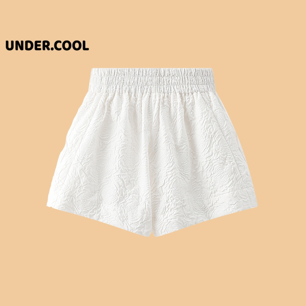 Quần short nữ dập nổi 3D xốp phồng UNDERCOOL  xinh xắn - Quần sooc xốp hoa phối nhiều kiểu áo năng động