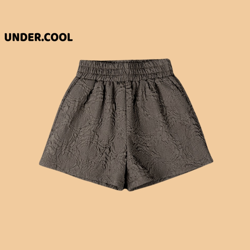 Quần short nữ dập nổi 3D xốp phồng UNDERCOOL  xinh xắn - Quần sooc xốp hoa phối nhiều kiểu áo năng động