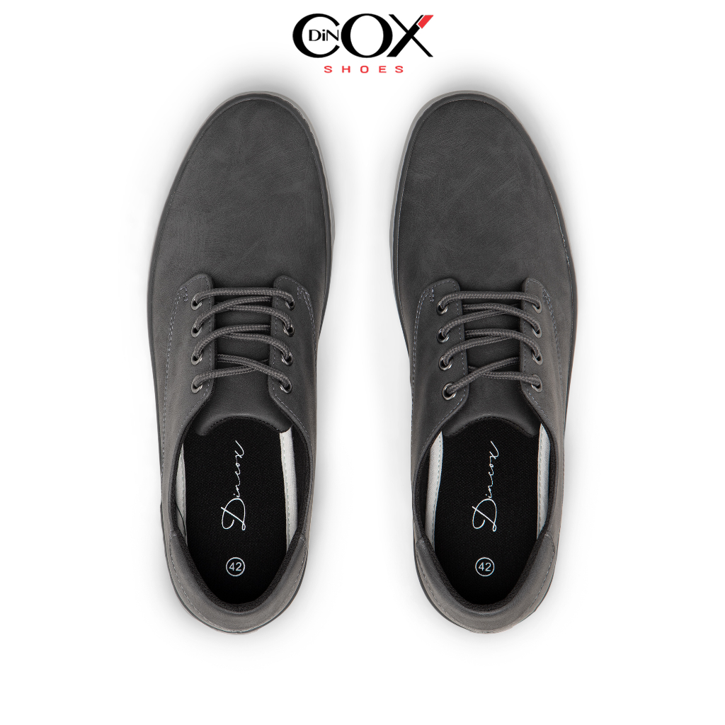 Giày Sneaker Da Nam DINCOX E11 Sang Trọng Lịch Thiệp Charcoal