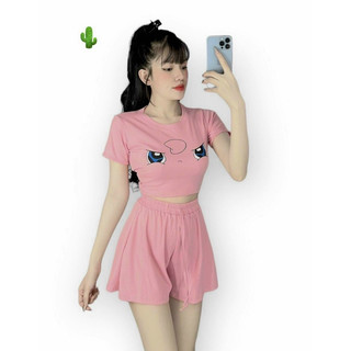 Áo thun form rộng tay lỡ pikachu 🌱🌱