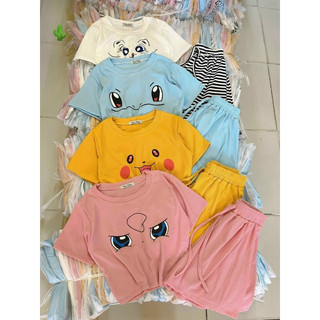 Áo thun form rộng tay lỡ pikachu 🌱🌱