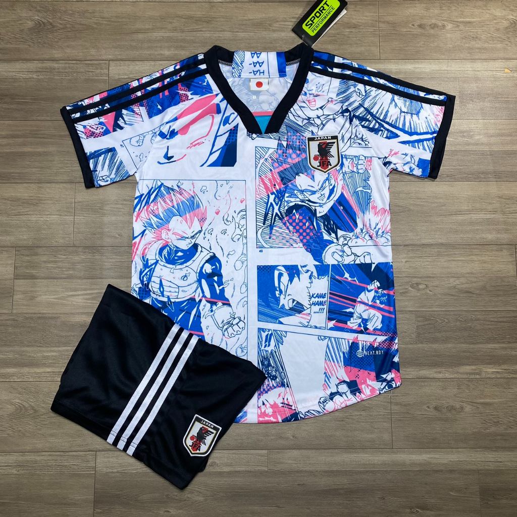 ÁO BÓNG ĐT NHẬT ANIME - HÀNG THUN THÁI - LOGO THÊU