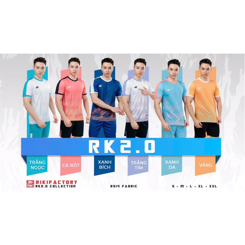 Bộ quần áo đá bóng, chơi cầu lông, chạy bộ nam nữ Riki 23