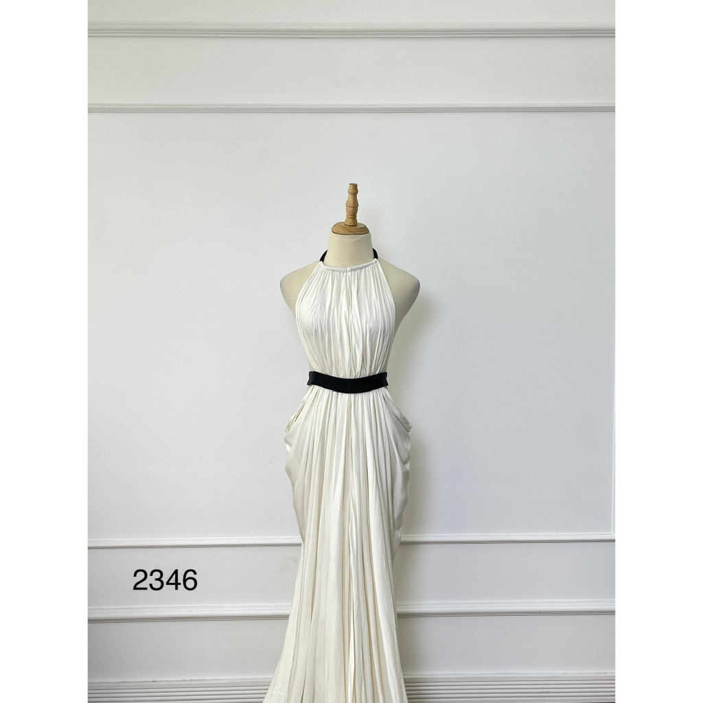 V2346 Váy yếm NICK DRAGON BY DO LONG Hàng hiệu chính hãng thời trang nữ màu trắng freesize Secondhand thanh lý ký gửi