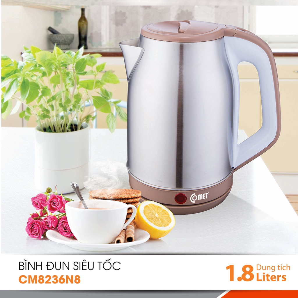 [QUÀ TẶNG KHÔNG BÁN] Bình đun siêu tốc COMET - CM8236N8C