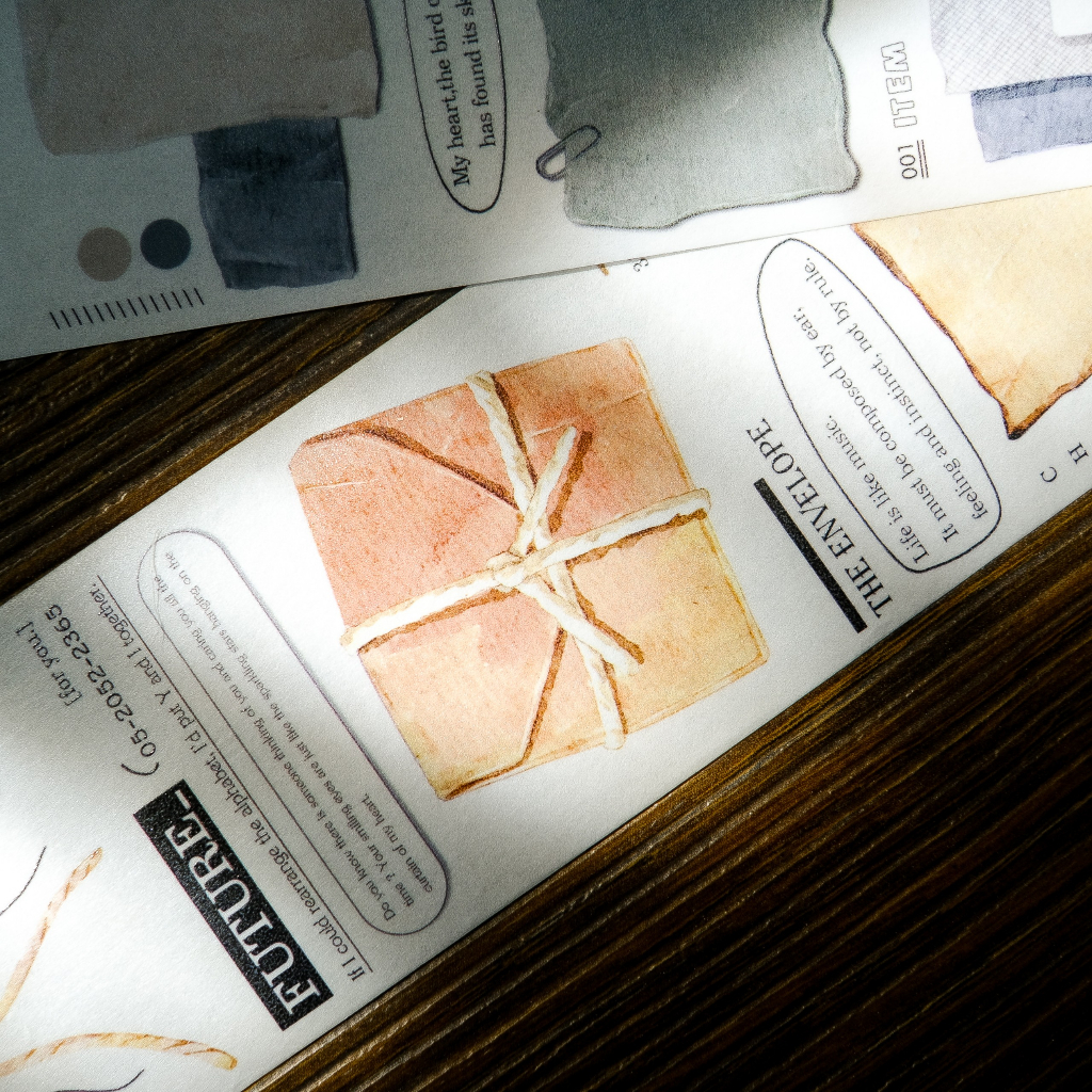 Meohime 𓃠 Hãng AyuH - Băng dán Washi tape thư vintage