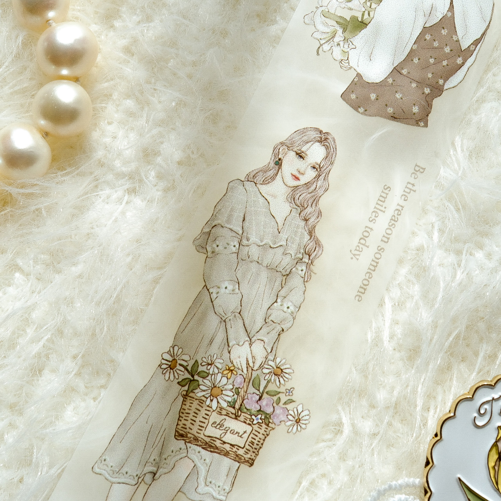 Meohime 𓃠 Hãng Pion - Băng dán PET tape cô gái thanh lịch Elegant