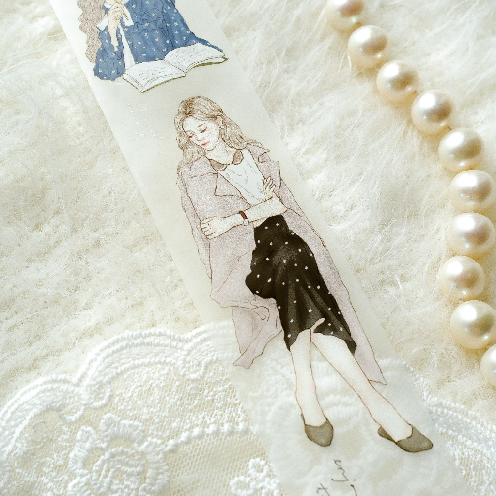 Meohime 𓃠 Hãng Pion - Băng dán PET tape cô gái thanh lịch Elegant