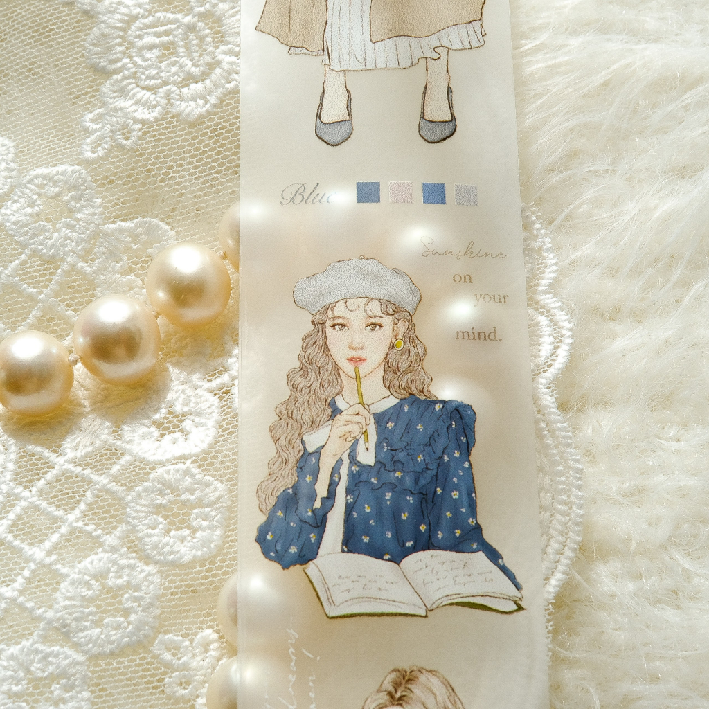 Meohime 𓃠 Hãng Pion - Băng dán PET tape cô gái thanh lịch Elegant