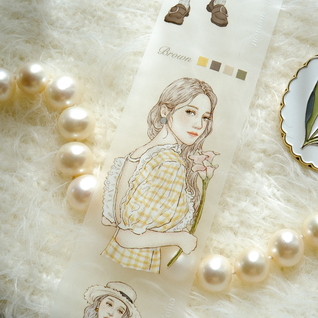 Meohime 𓃠 Hãng Pion - Băng dán PET tape cô gái thanh lịch Elegant