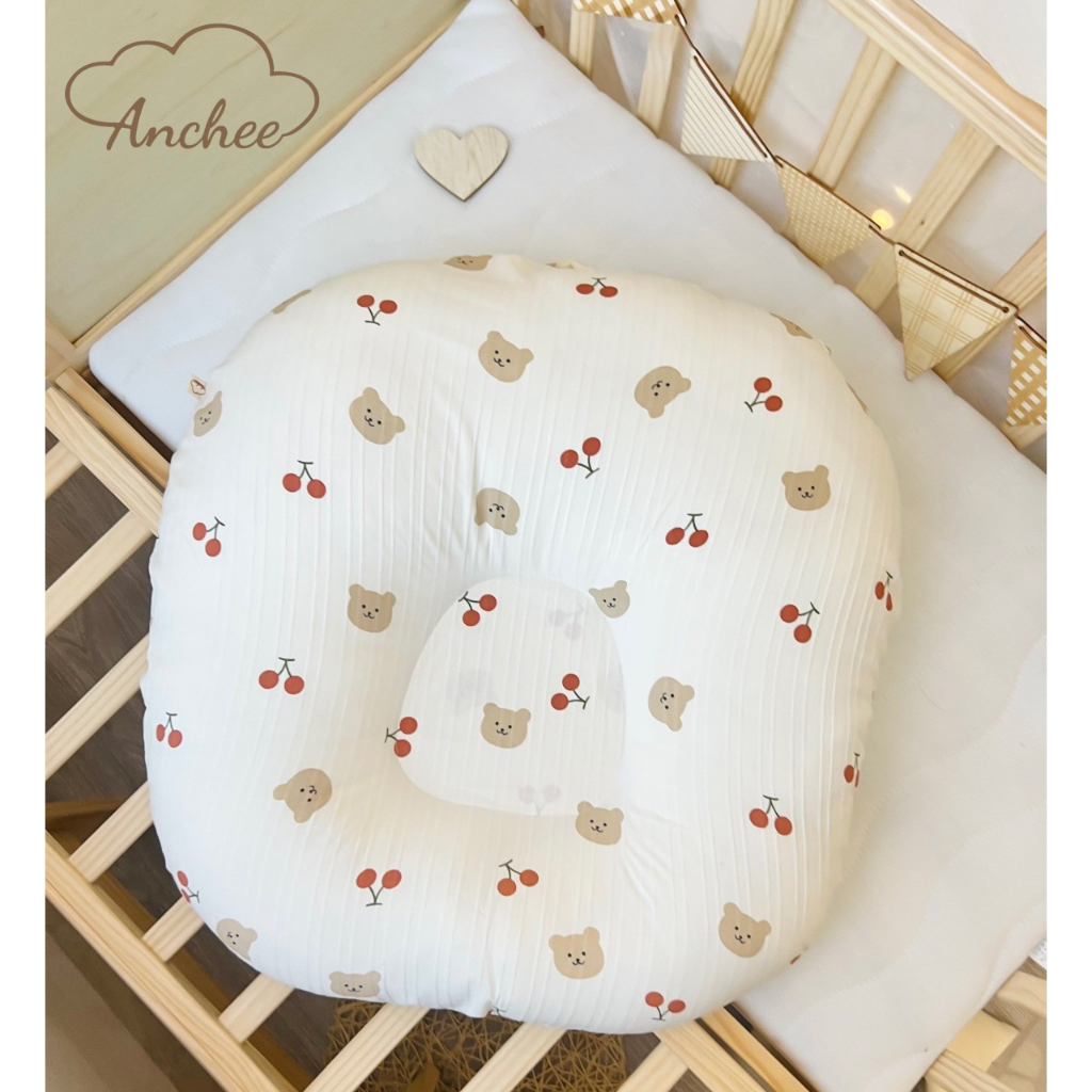 Gối Chống trào ngược ANCHEE chất liệu xốp gân cao cấp mềm mại cho bé nằm chống chớ, thoải mái, dễ chịu