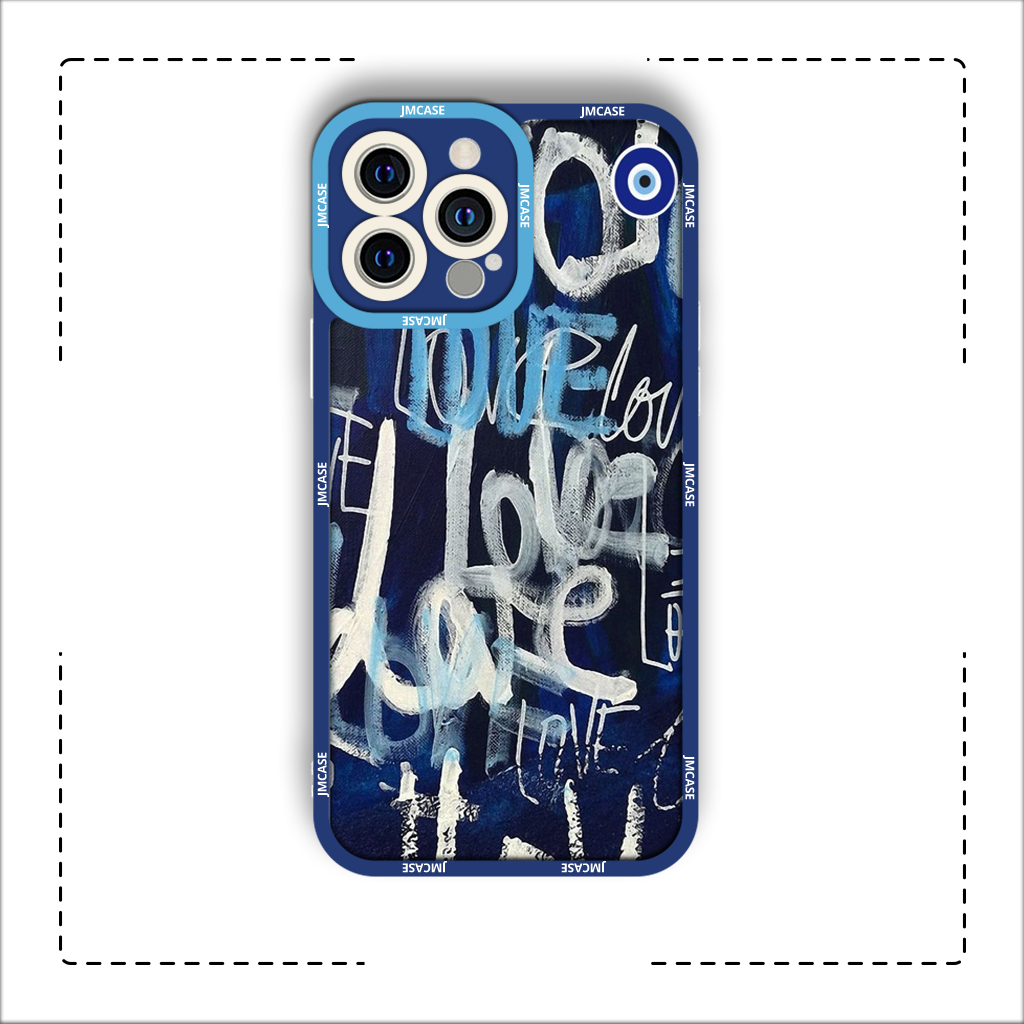 Ốp lưng iphone cạnh vuông Valentine Abstract Art Họa Tiết Hồng 7/7plus/8/8plus/x/xs/11/12/pro/max/plus/promax
