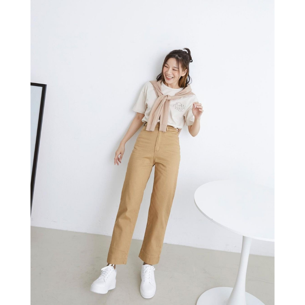 LIGAM - QUẦN KAKI ỐNG SUÔNG JAMILLE