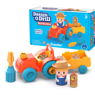  Bộ lắp ghép boutley trakter - Design & Drill Bolt Buddies Tractor - Learning Resources