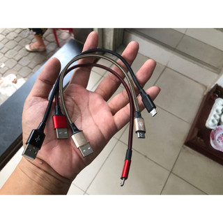 Cáp ngắn 30 cm đầu micro Usb dây dù sạc nhanh truyền dữ liệu