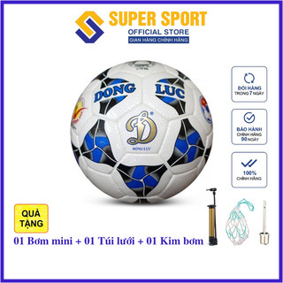 Bóng đá Động Lực size 5 UCV 3.05, bóng đá size 4 Động Lực tặng bơm mini
