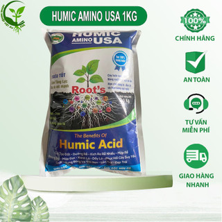 Phân bón humic amino usa 1kg kích rễ tăng trưởng cây eva19 vietau