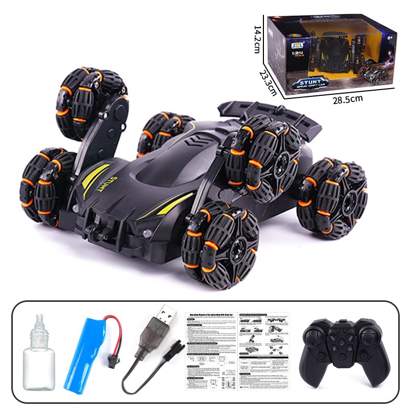 Xe Ô Tô Địa Hình Điều Khiển Từ Xa 6 Bánh - Xoay 360, Phun Sương Và Thay Đổi Nhiều Hình Dáng