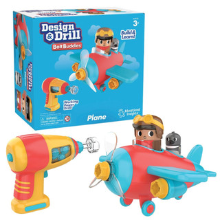  Bộ lắp ghép boutley máy bay - Design & Drill Bolt Buddies Plane - Learning Resources