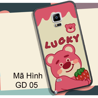 ỐP SAMSUNG NOTE 3 - NOTE 4 - NOTE 5 - NOTE 7 - NOTE FE , IN HÌNH GẤU LOTSO DÂU CUTE.