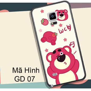 ỐP SAMSUNG NOTE 3 - NOTE 4 - NOTE 5 - NOTE 7 - NOTE FE , IN HÌNH GẤU LOTSO DÂU CUTE.