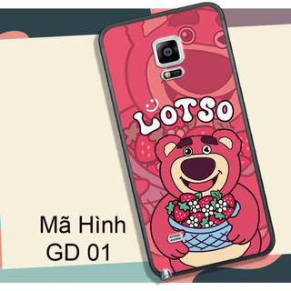 ỐP SAMSUNG NOTE 3 - NOTE 4 - NOTE 5 - NOTE 7 - NOTE FE , IN HÌNH GẤU LOTSO DÂU CUTE.