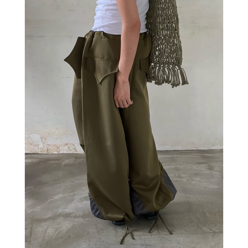 Quần dù lưng dây rút - QUẦN NHÃY DÙ