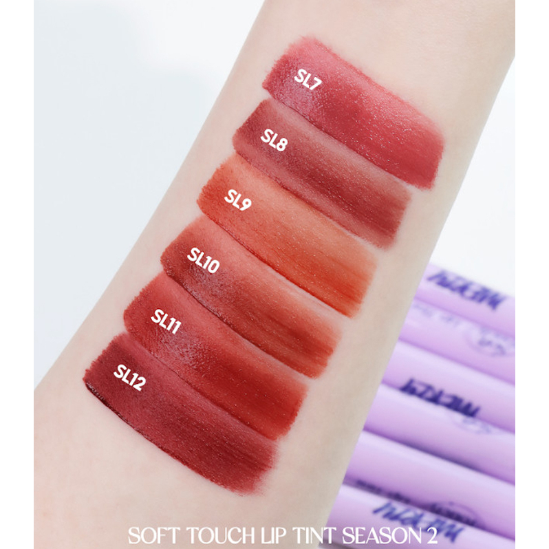 [New Season 2] Son Kem Siêu Lì, Siêu Mịn Môi Hàn Quốc Merzy Soft Touch Lip Tint 3g