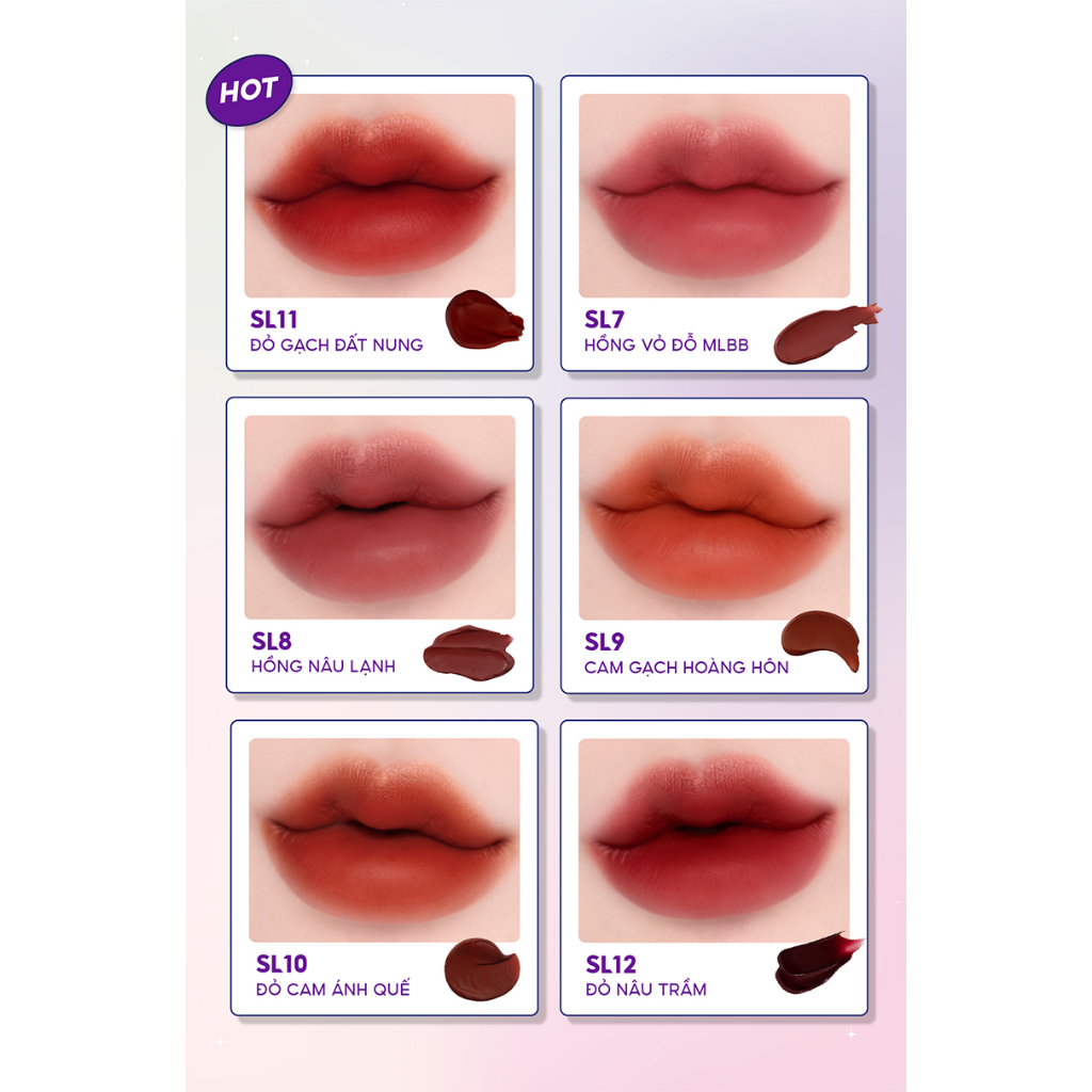 [New Season 2] Son Kem Siêu Lì, Siêu Mịn Môi Hàn Quốc Merzy Soft Touch Lip Tint 3g