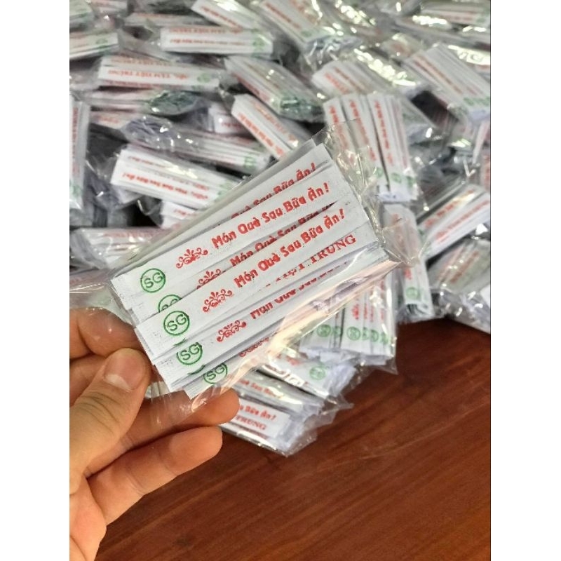 Tăm tre tiệt trùng- Tăm tre bọc giấy hàng vip