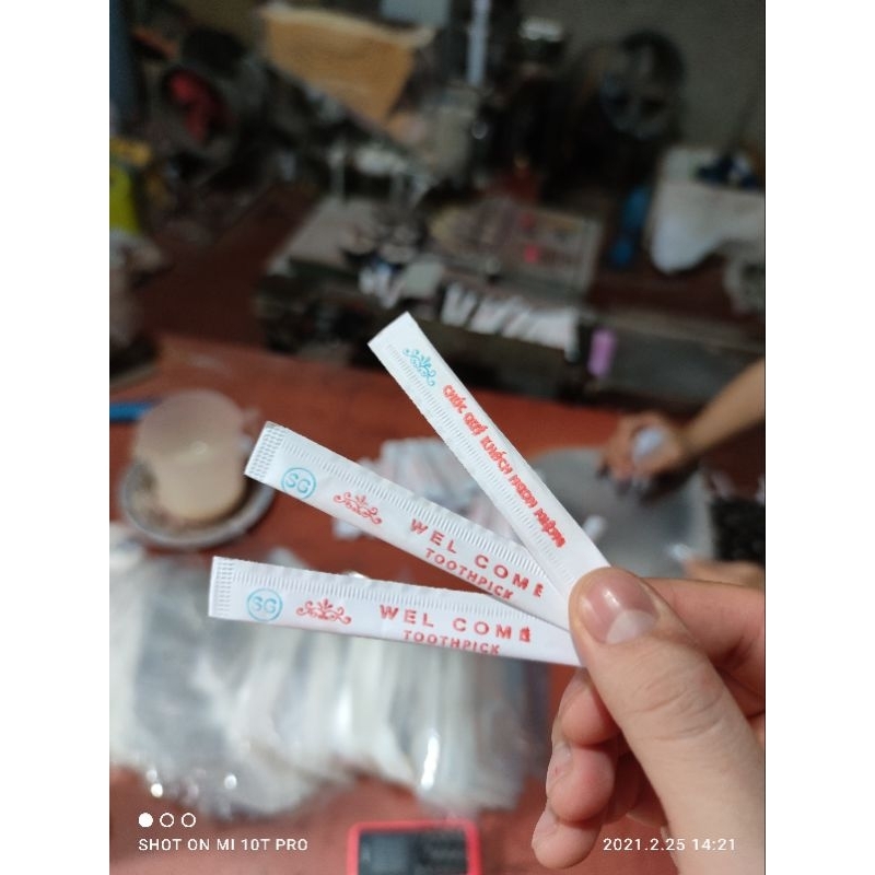 Tăm tre tiệt trùng- Tăm tre bọc giấy hàng vip