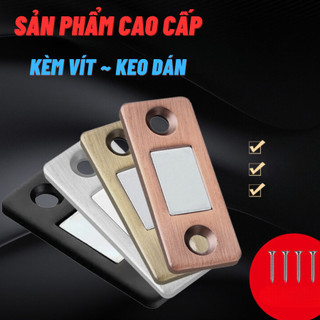 Nam châm hít cửa, tủ , lực hút mạnh, chất liệu inox, dày hơn có thể sử dụng cho những cánh cửa lớn