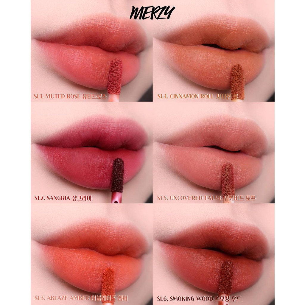 [New Season 2] Son Kem Siêu Lì, Siêu Mịn Môi Hàn Quốc Merzy Soft Touch Lip Tint 3g