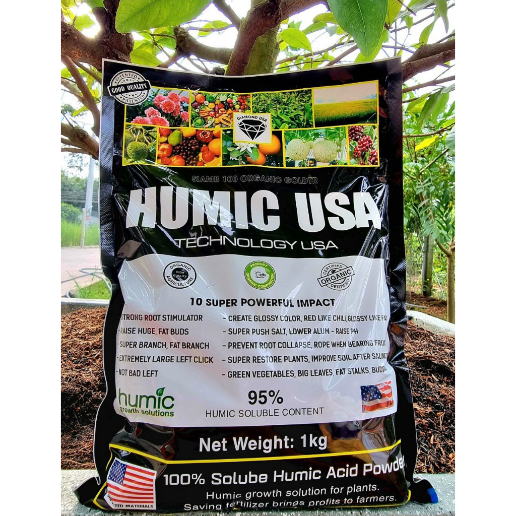 Phân bón HUMIC USA 1kg nhập khẩu Mỹ hàng chính hãng EVA60 VietAu