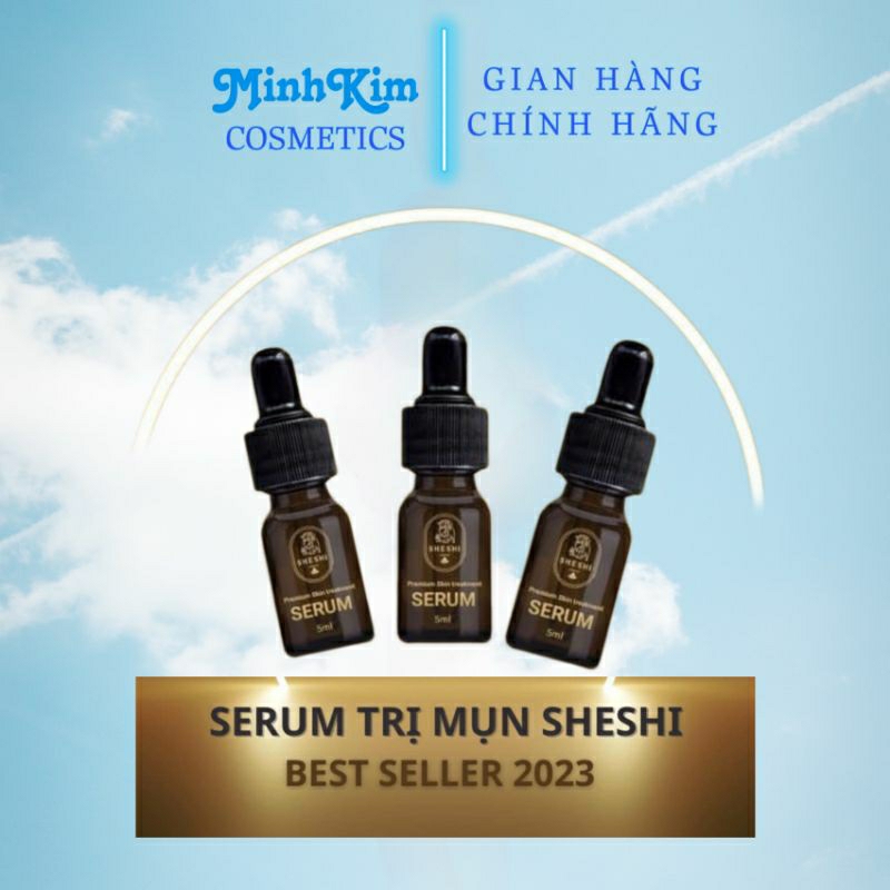 SERUM GIẢM THÂM MỤN SHESHI - mùi nhân sâm dễ chịu,ko rít hiệu quả nhanh
