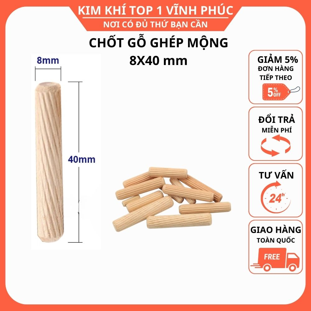 Chốt gỗ ghép mộng, nở gỗ