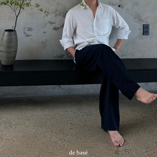 Sơ Mi Linen Kẻ - MORGAN Shirt - De Basé